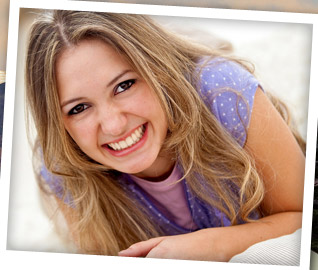 young woman smiling